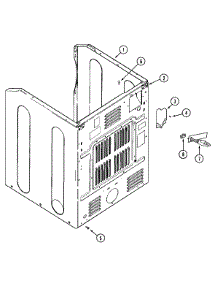 06 - Cabinet-Rear parts for Maytag Dryer MLE23PRAYW from AppliancePartsPros.com