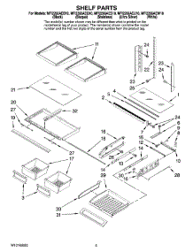 03 - Shelf Parts parts for Maytag Refrigerator MFI2266AEW10 from AppliancePartsPros.com
