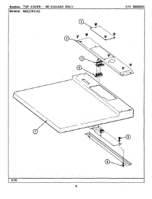 03 - Top Cover parts for Maytag Dryer MDG27PCABL from AppliancePartsPros.com