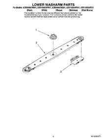 04 - Lower Washarm Parts parts for Maytag Dishwasher ADB1500AWQ41 from AppliancePartsPros.com