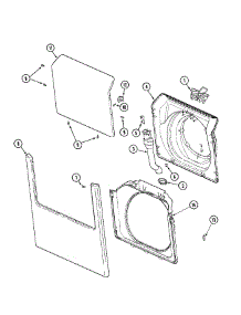 09 - Door, Front Panel & Shroud parts for Maytag Washer MAH21PDA3W from AppliancePartsPros.com