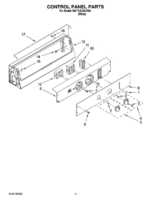 02 - Control Panel Parts parts for Maytag Washer MAT14CSAGW0 from AppliancePartsPros.com
