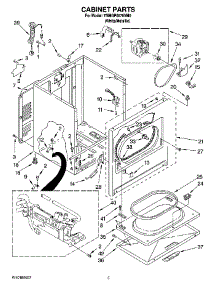 02 - Cabinet Parts parts for Maytag Dryer 7MMGP0070VM0 from AppliancePartsPros.com