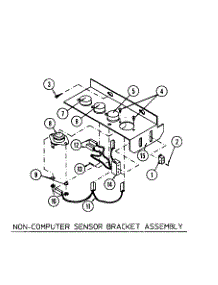 13 - Sensor Bracket Assembly parts for Maytag Dryer MDG30MNAWW from AppliancePartsPros.com
