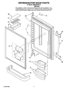 04 - Refrigerator Door Parts parts for Maytag Refrigerator AB2225PEKS13 from AppliancePartsPros.com
