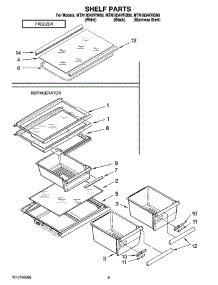 05 - Shelf Parts, Optional Parts (Not Included) parts for Maytag Refrigerator MTN1854VRW00 from AppliancePartsPros.com