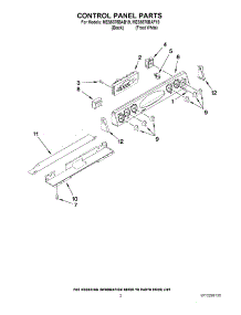 02 - Control Panel Parts parts for Maytag Range MES5875BAF19 from AppliancePartsPros.com