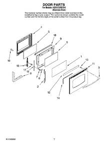 05 - Door Parts parts for Maytag Range AGR5725RDS16 from AppliancePartsPros.com