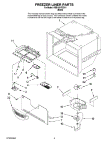 03 - Freezer Liner Parts parts for Maytag Refrigerator ABB1921FEB11 from AppliancePartsPros.com