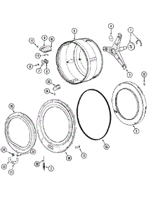 09 - Spinner Assembly & Outer Tub Cover parts for Maytag Washer MAH14PSAAW from AppliancePartsPros.com