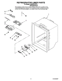 04 - Refrigerator Liner Parts parts for Maytag Refrigerator ABB2222FED10 from AppliancePartsPros.com