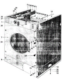 02 - Cabinet parts for Maytag Washer MFR80PDAVS from AppliancePartsPros.com