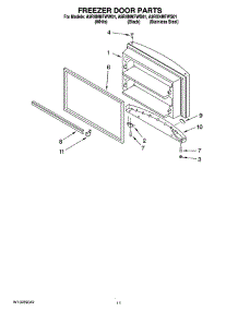 06 - Freezer Door Parts parts for Maytag Refrigerator A9RXNMFWB01 from AppliancePartsPros.com