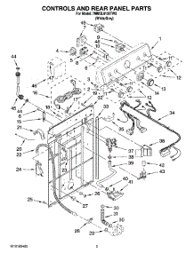 02 - Controls And Rear Panel Parts parts for Maytag Washer 7MMSL0100TW0 from AppliancePartsPros.com