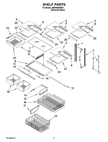 06 - Shelf Parts parts for Maytag Refrigerator ABB1922FED1 from AppliancePartsPros.com