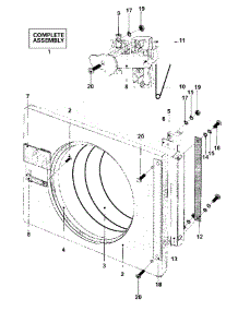 10 - Door parts for Maytag Washer MFS35PNAVS from AppliancePartsPros.com