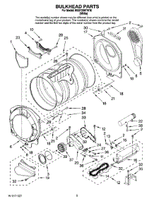 03 - Bulkhead Parts parts for Maytag Dryer NED7200TW10 from AppliancePartsPros.com