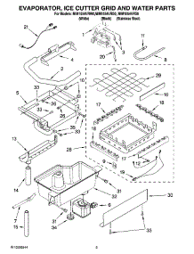 02 - Evaporator, Ice Cutter Grid And Water Parts parts for Maytag Ice Machine MIM1554VRW0 from AppliancePartsPros.com
