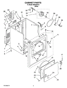 02 - Cabinet Parts parts for Maytag Dryer MED5620TQ1 from AppliancePartsPros.com