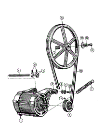 10 - Motor & Basket Pulley (Series 10) parts for Maytag Washer MFR25MCAVS from AppliancePartsPros.com
