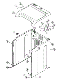 03 - Cabinet-Front parts for Maytag Dryer MDG14PDAAL from AppliancePartsPros.com