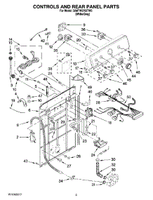 02 - Controls And Rear Panel Parts parts for Maytag Washer 3UMTW5755TW0 from AppliancePartsPros.com