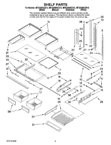 03 - Shelf Parts parts for Maytag Refrigerator MFI2568AEW12 from AppliancePartsPros.com