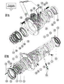 23 - Bearings & Trunnion (Series 11) parts for Maytag Washer MFR35MNAVS from AppliancePartsPros.com