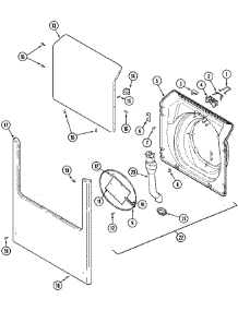 06 - Door & Front Panel parts for Maytag Washer MAH14PDAGW from AppliancePartsPros.com