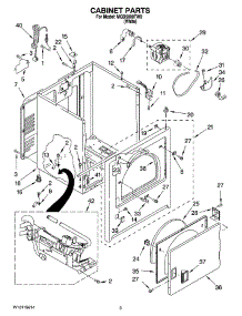 02 - Cabinet Parts parts for Maytag Dryer MGD5900TW0 from AppliancePartsPros.com