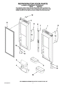 04 - Refrigerator Door Parts parts for Maytag Refrigerator G37026FEAW10 from AppliancePartsPros.com