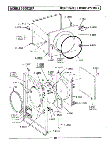 05 - Front Panel & Door Assembly parts for Maytag Dryer DE22CA from AppliancePartsPros.com
