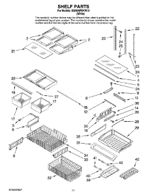 06 - Shelf Parts parts for Maytag Refrigerator G32026PEKW12 from AppliancePartsPros.com