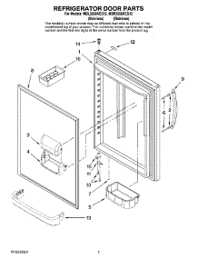 05 - Refrigerator Door Parts parts for Maytag Refrigerator MBL2556KES12 from AppliancePartsPros.com