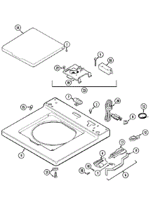03 - Top parts for Maytag Washer MAT10DAAAW from AppliancePartsPros.com