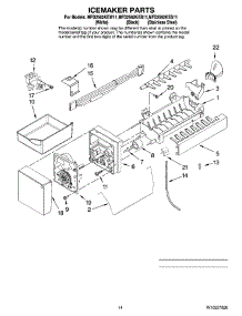 08 - Icemaker Parts, Optional Parts (Not Included) parts for Maytag Refrigerator MFD2562KEB11 from AppliancePartsPros.com