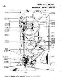 14 - Rear View-Shield Removed parts for Maytag Dryer DG32CM from AppliancePartsPros.com