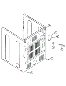 04 - Cabinet-Rear parts for Maytag Dryer MDG21PRDWW from AppliancePartsPros.com