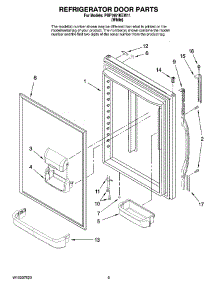05 - Refrigerator Door Parts parts for Maytag Refrigerator PBF1951KEW11 from AppliancePartsPros.com