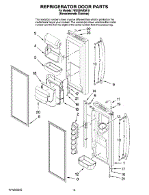 07 - Refrigerator Door Parts parts for Maytag Refrigerator 7MI2569VEM10 from AppliancePartsPros.com