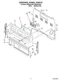 02 - Control Panel Parts parts for Maytag Range AER5522VAW0 from AppliancePartsPros.com