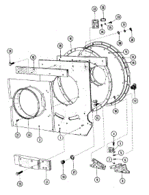 05 - Front Counter Weight parts for Maytag Washer MFS50PNAVS from AppliancePartsPros.com