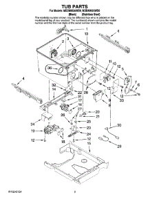 02 - Tub Parts parts for Maytag Dishwasher MDD8000AWB0 from AppliancePartsPros.com