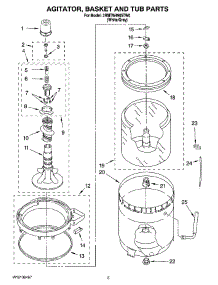 03 - Agitator, Basket And Tub Parts parts for Maytag Washer 3RMTW4905TW0 from AppliancePartsPros.com