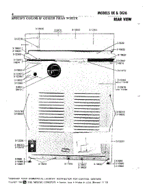 02 - Rear View parts for Maytag Dryer DG16CA from AppliancePartsPros.com