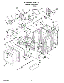 02 - Cabinet Parts parts for Maytag Dryer YMEDB700VQ0 from AppliancePartsPros.com