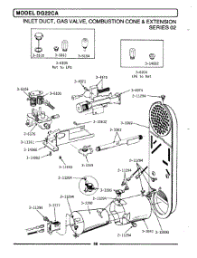08 - Inlet Duct, Gas Valve (Series 02) parts for Maytag Dryer DG22CA from AppliancePartsPros.com