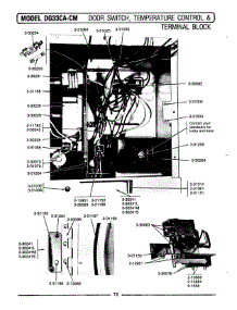 05 - Door Switch, Temp Control & Terminal Blk parts for Maytag Dryer DG33CA from AppliancePartsPros.com