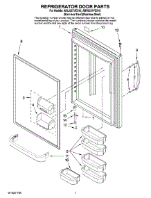 05 - Refrigerator Door Parts parts for Maytag Refrigerator ABL2227VES10 from AppliancePartsPros.com