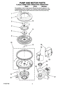 08 - Pump And Motor Parts parts for Maytag Dishwasher MDB5651AWB37 from AppliancePartsPros.com